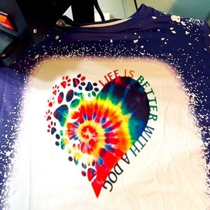 Faux bleached t-shirt